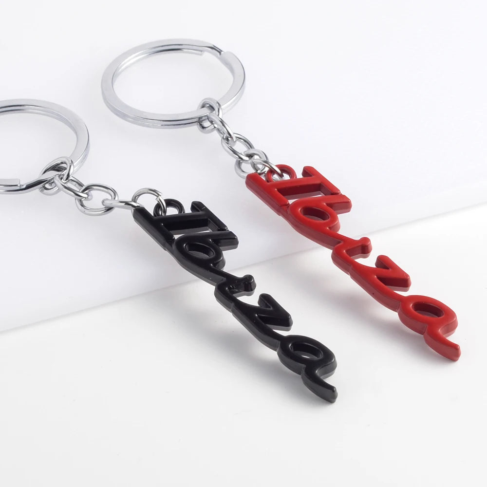 Brand metal logo car keychain