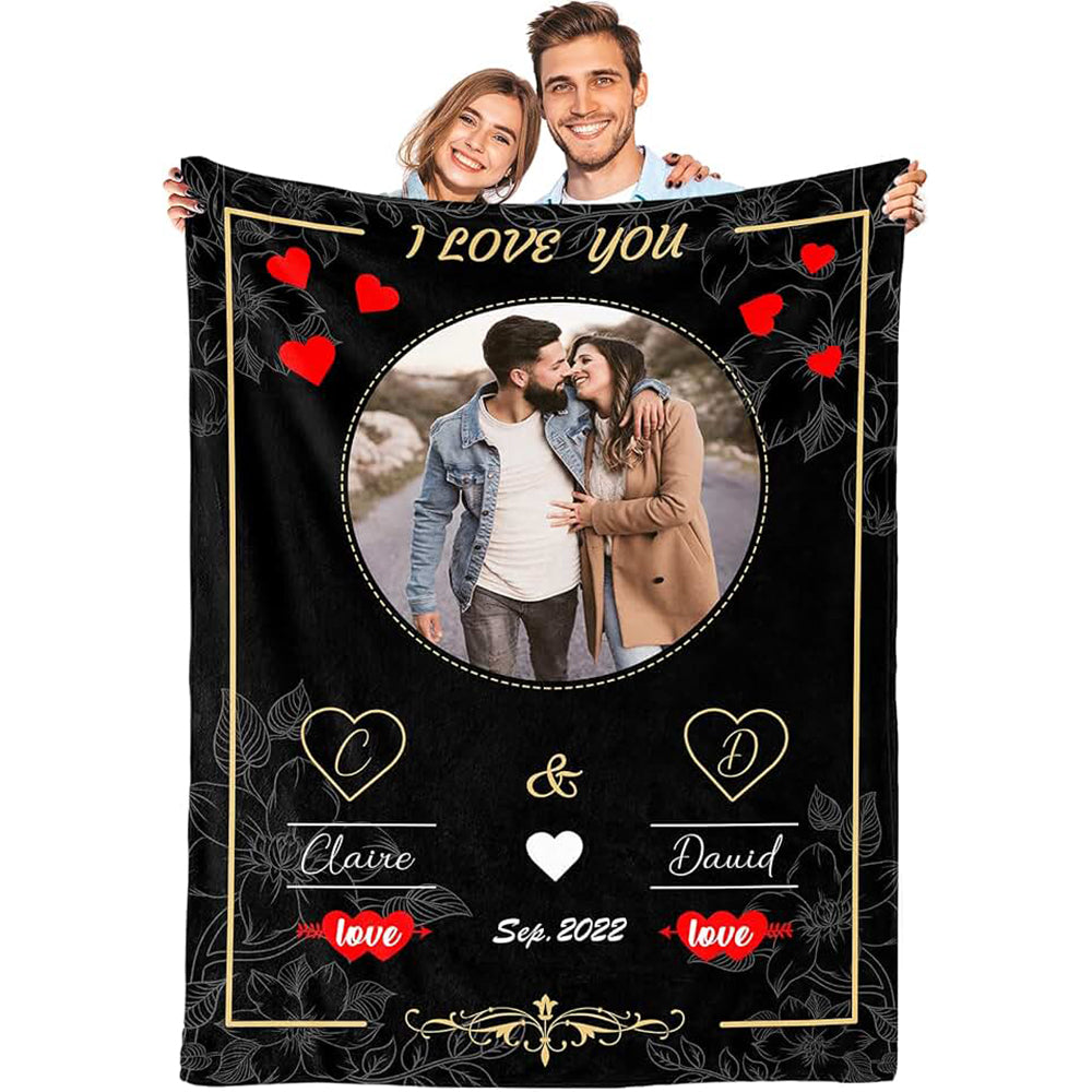 Heart Bloom Custom Couple's Fleece