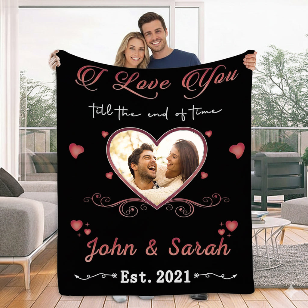 Romantic Milestones Personalized Blanket