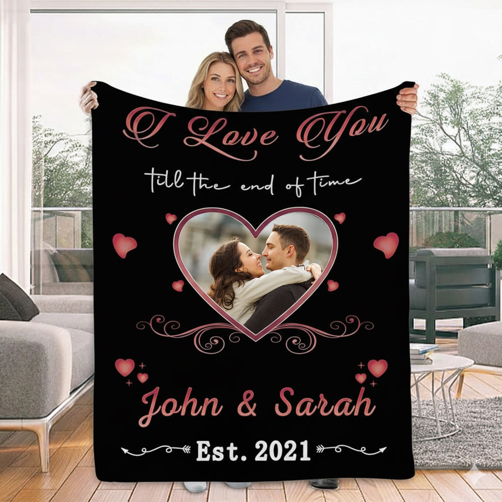 Romantic Milestones Personalized Blanket
