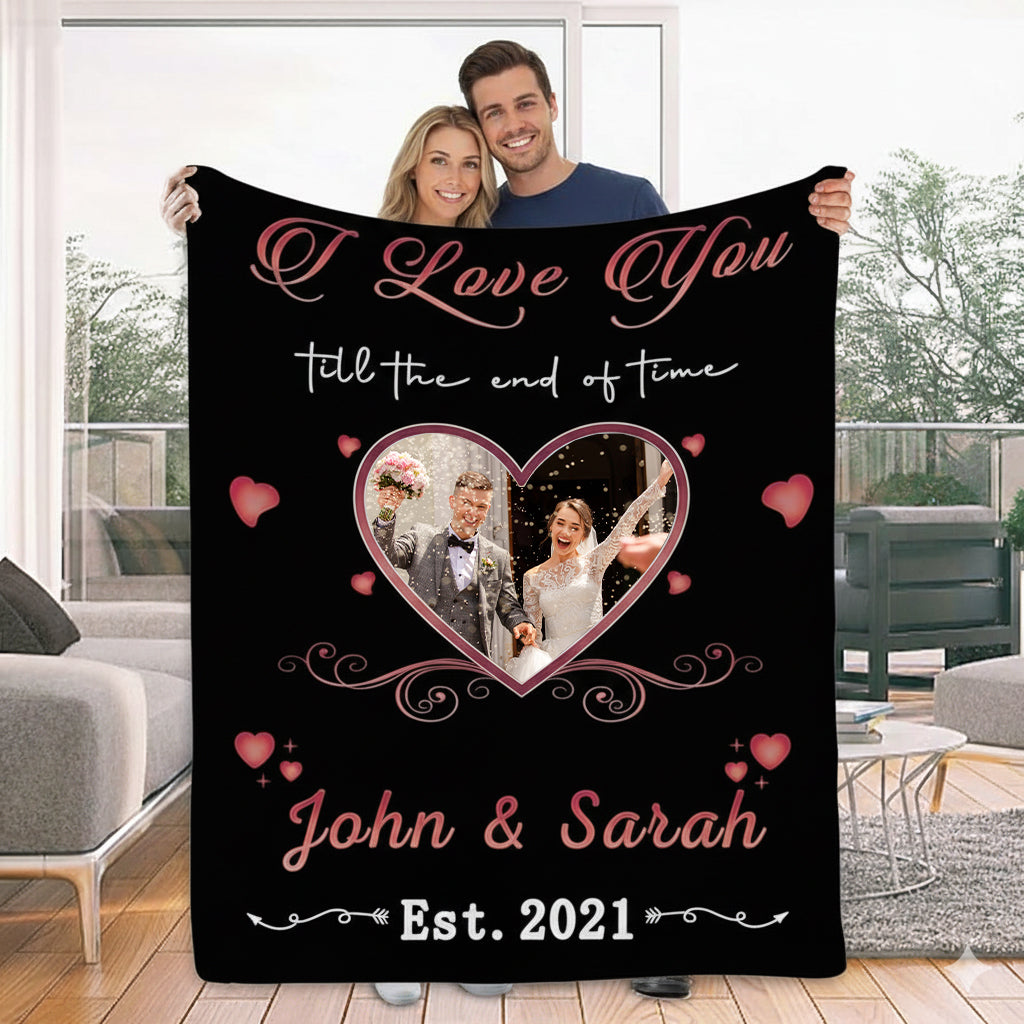 Romantic Milestones Personalized Blanket