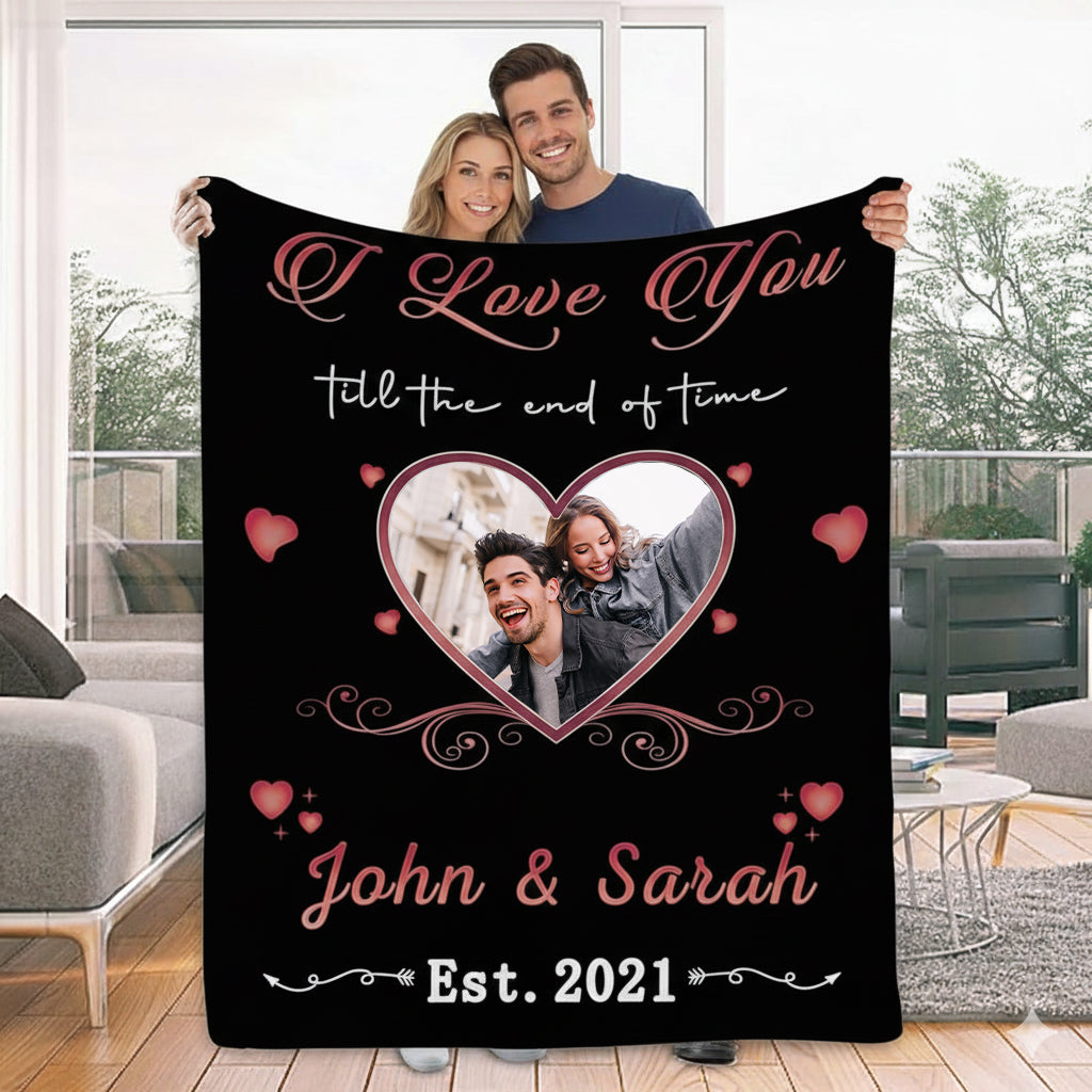 Romantic Milestones Personalized Blanket