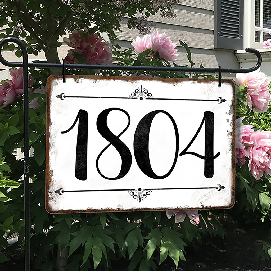 Hanging Custom Address numbers Sign Cute Farmhouse Style
