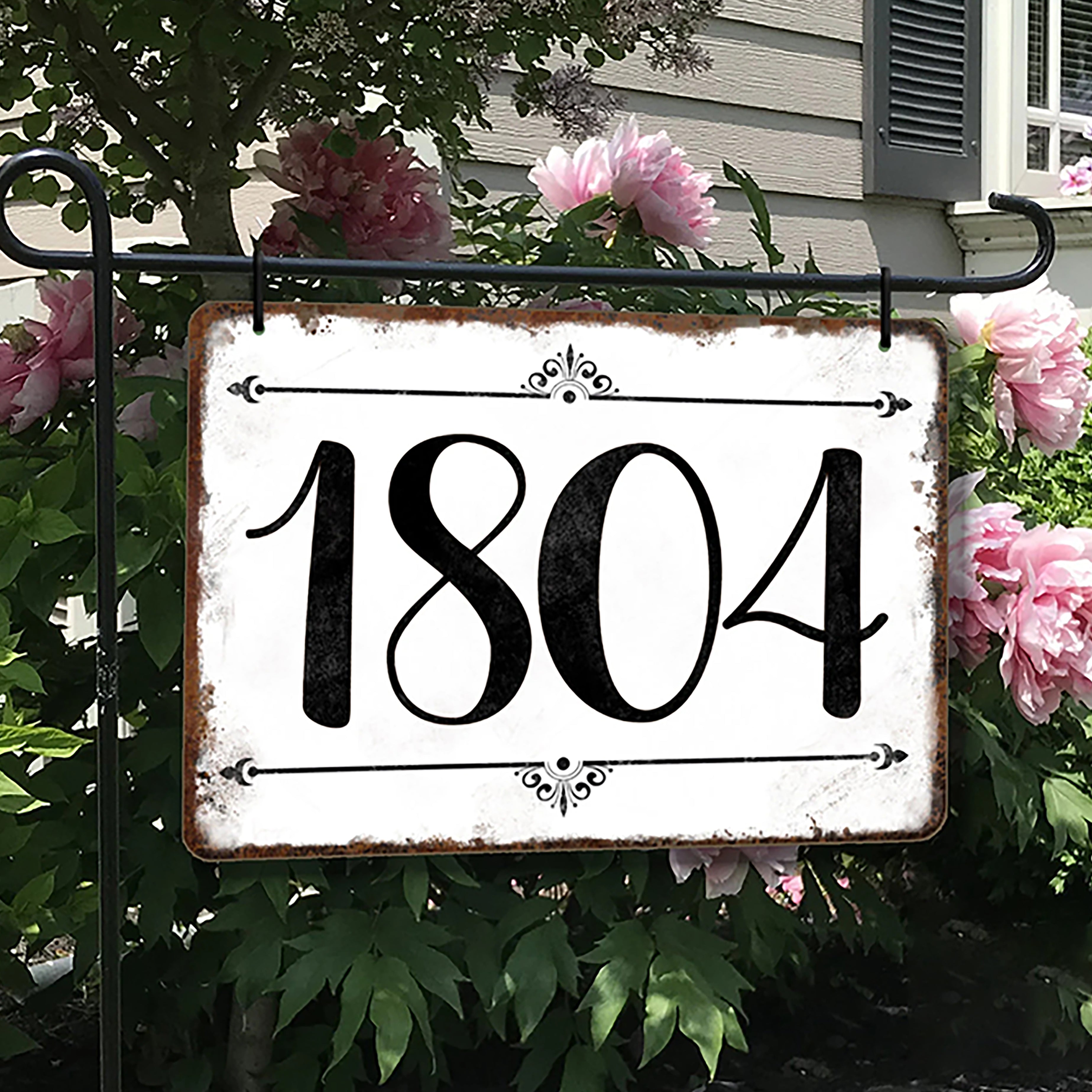 Hanging Custom Address numbers Sign Cute Farmhouse Style