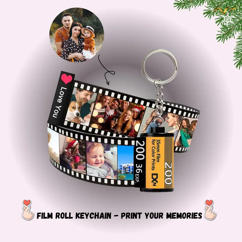 Personalized Film Roll Keychain