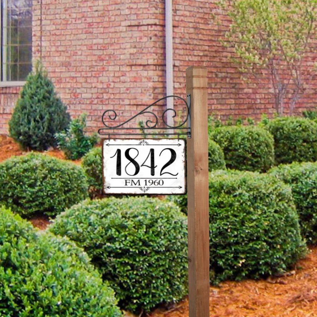 Hanging Custom Address numbers Sign Cute Farmhouse Style