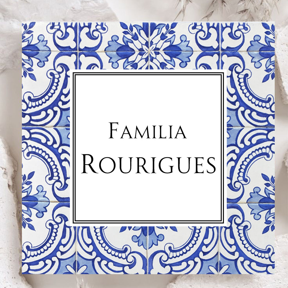 Personalized Portuguese Tile Family Sign: Blue Azulejo Ceramic Art