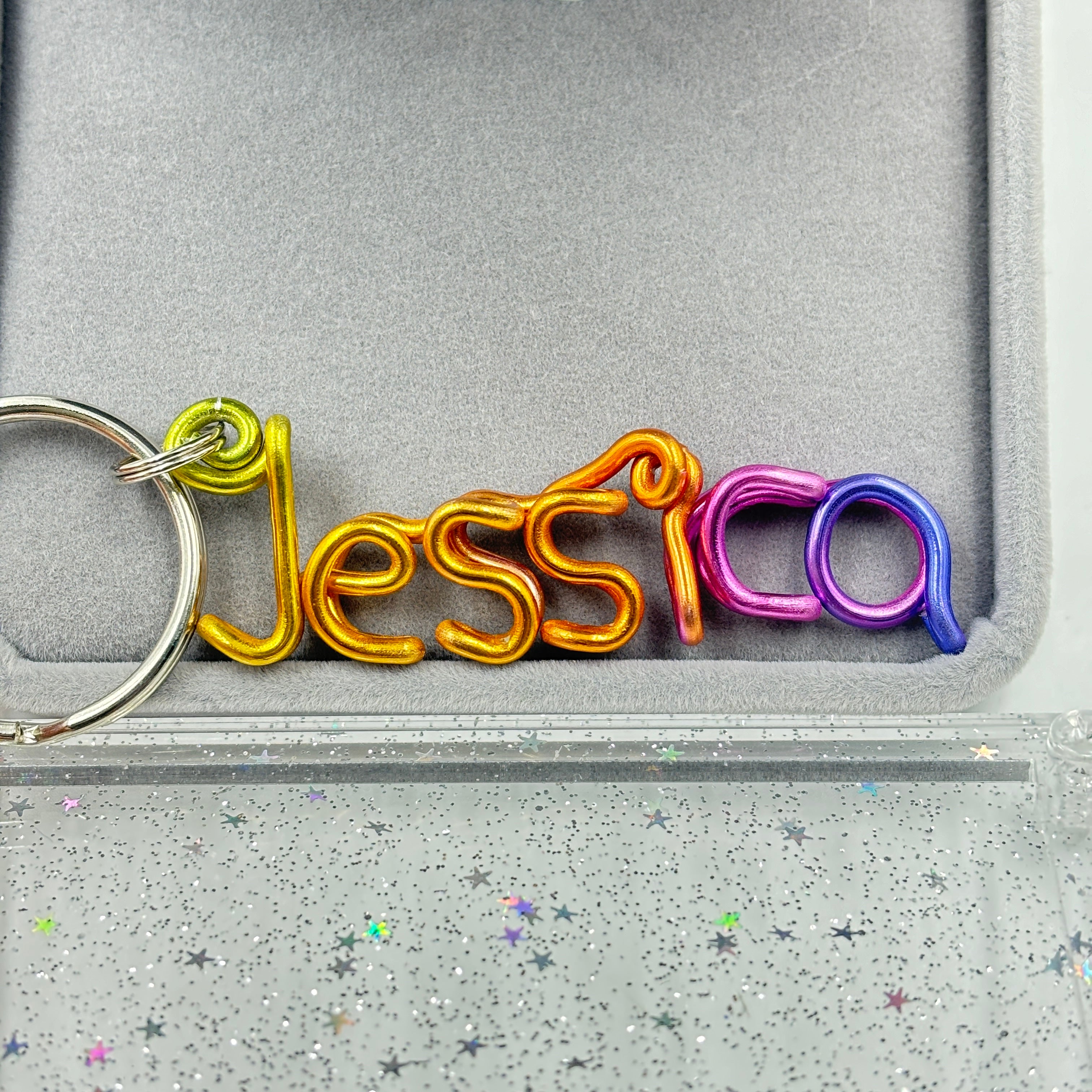 Customized name handmade keychain