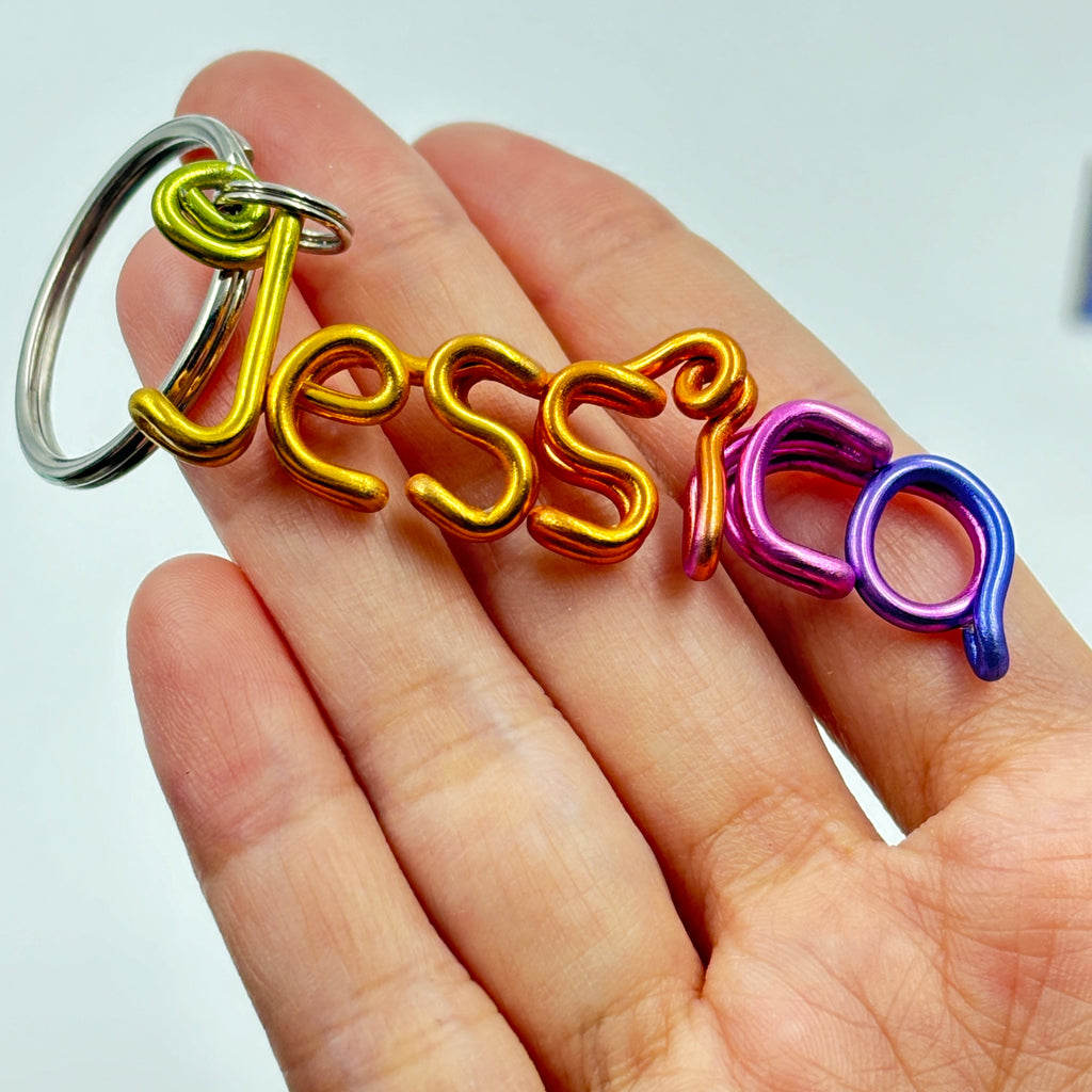 Customized name handmade keychain