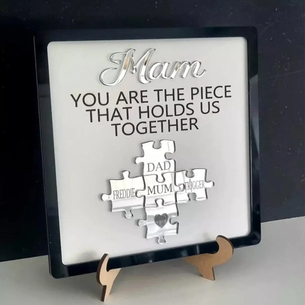 Personalised Mum Puzzle Family Sign Gift