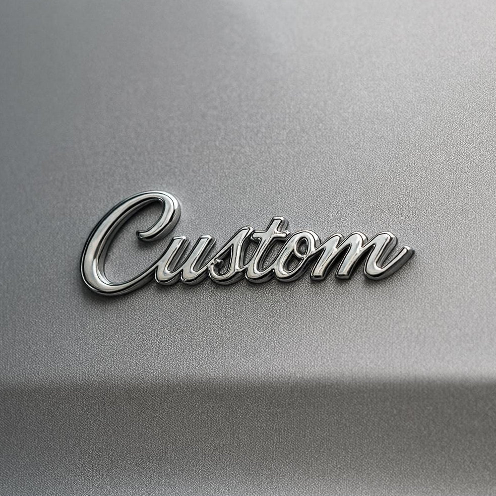 Custom-made script badge