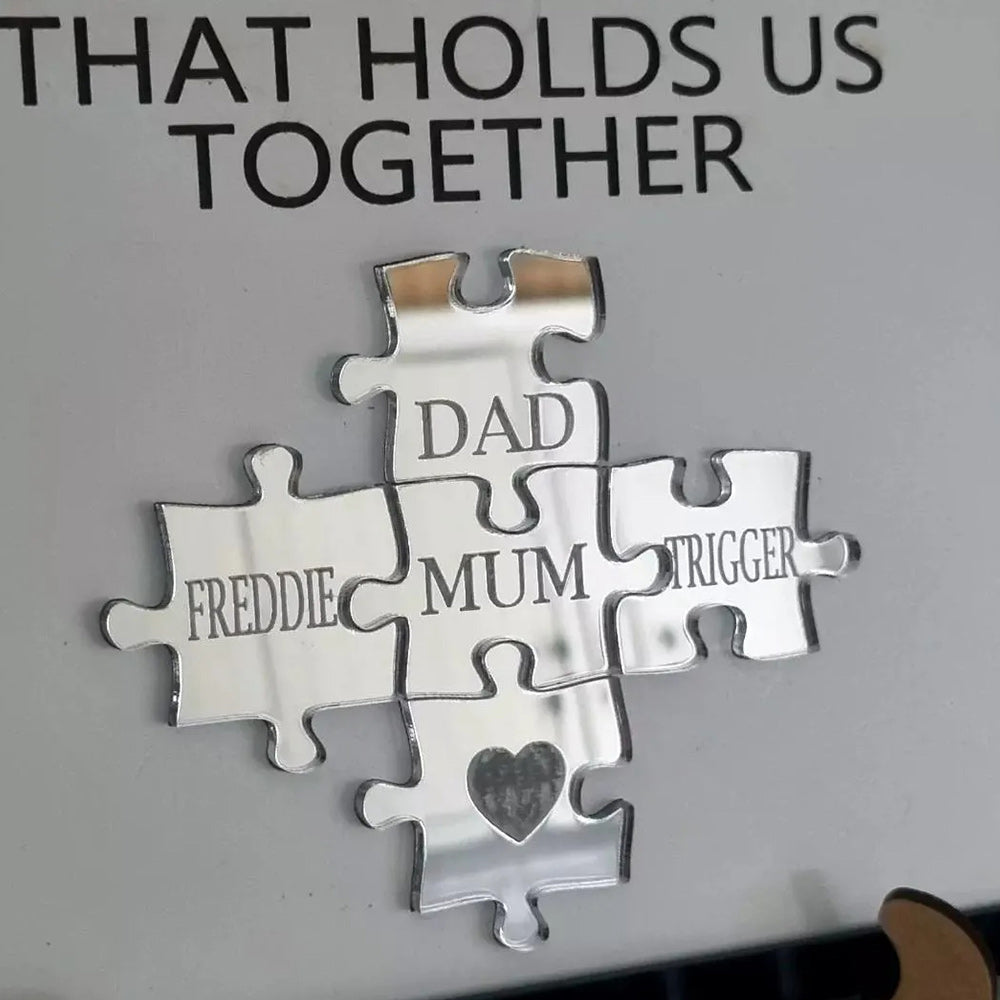 Personalised Mum Puzzle Family Sign Gift