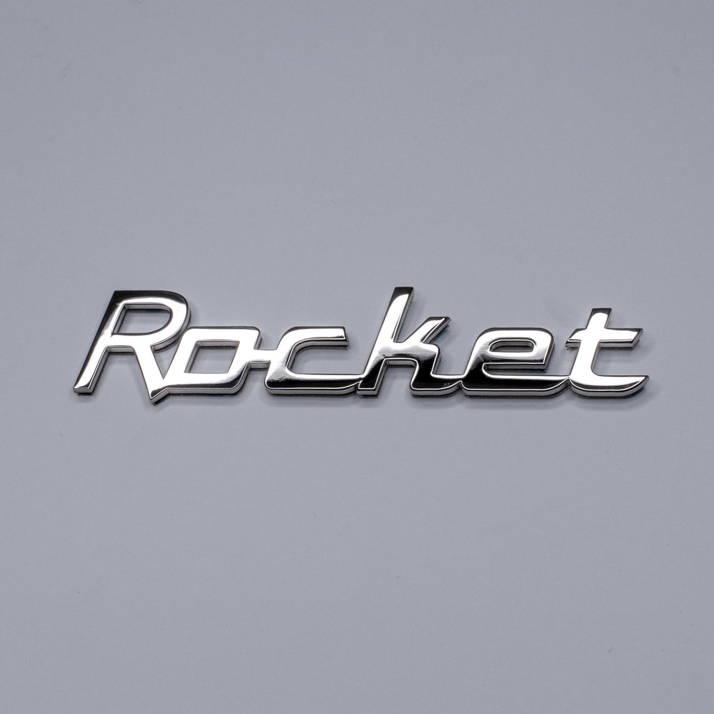 Custom Car Badge – Polished Stainless Steel Logo for Classic or Restomod – Multiple Fonts
