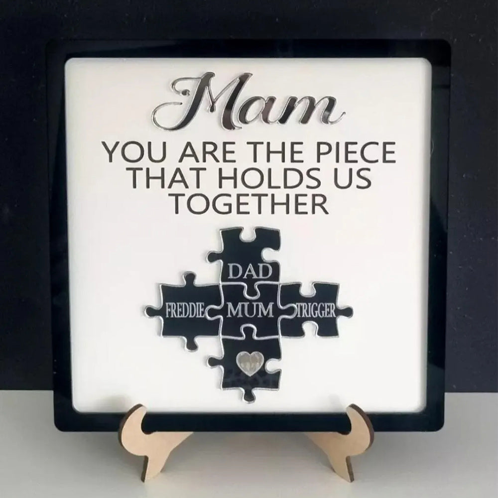 Personalised Mum Puzzle Family Sign Gift