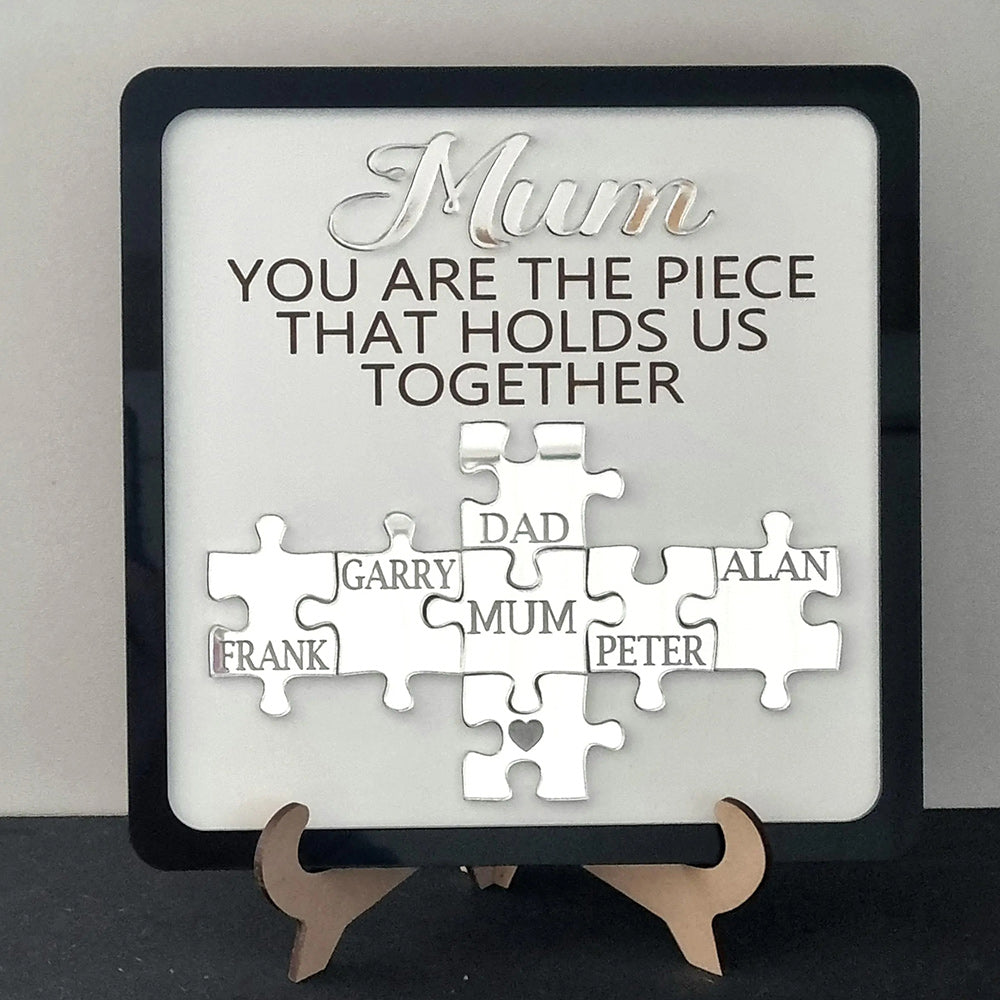 Personalised Mum Puzzle Family Sign Gift