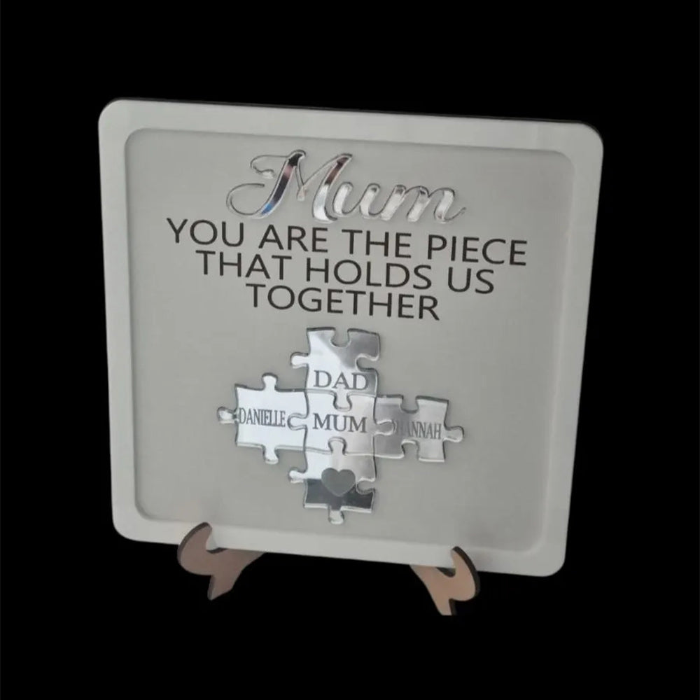 Personalised Mum Puzzle Family Sign Gift