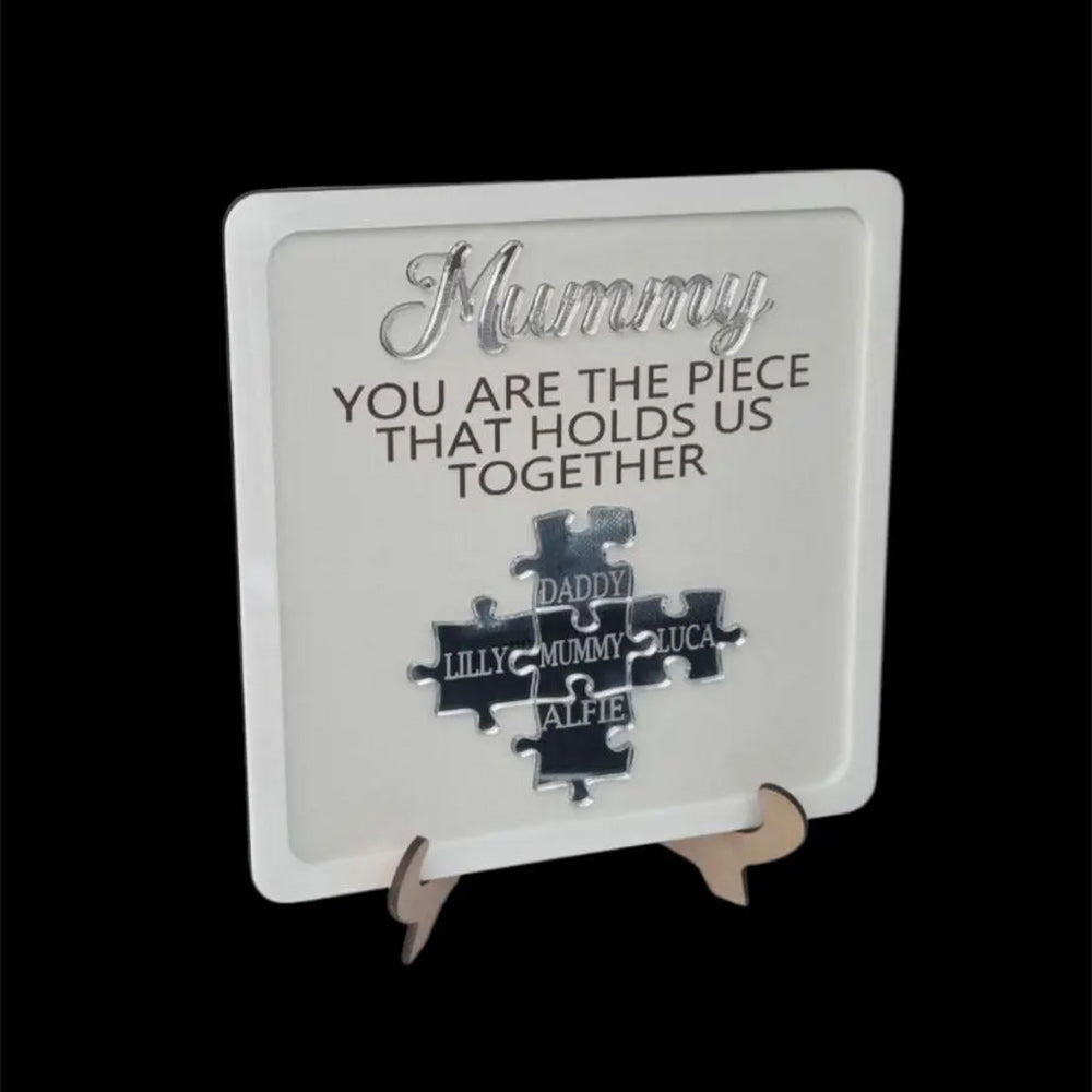 Personalised Mum Puzzle Family Sign Gift