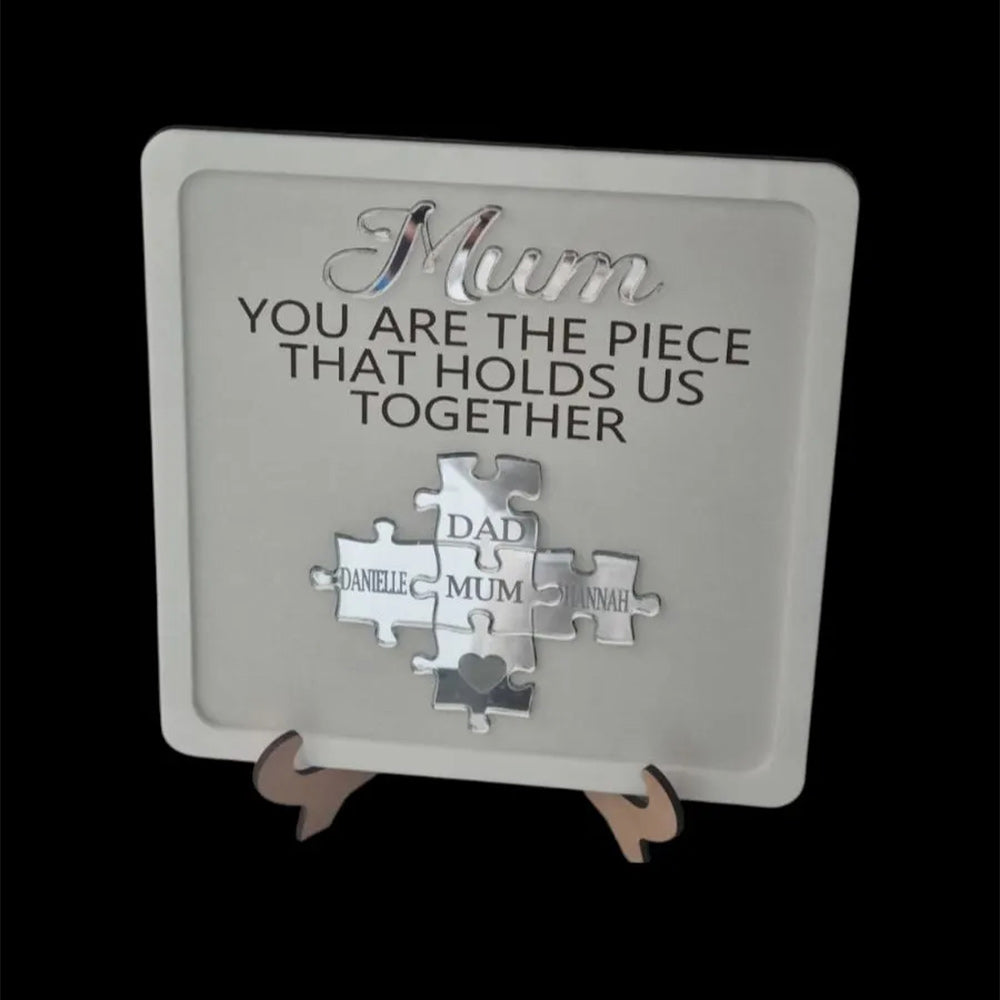 Personalised Mum Puzzle Family Sign Gift