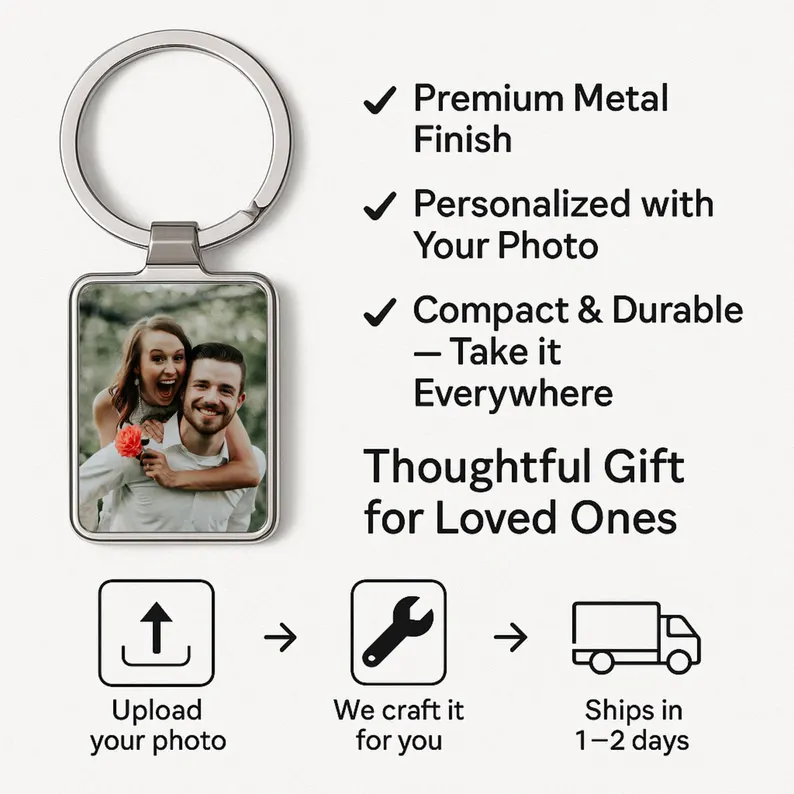 Personalized Photo Keychain